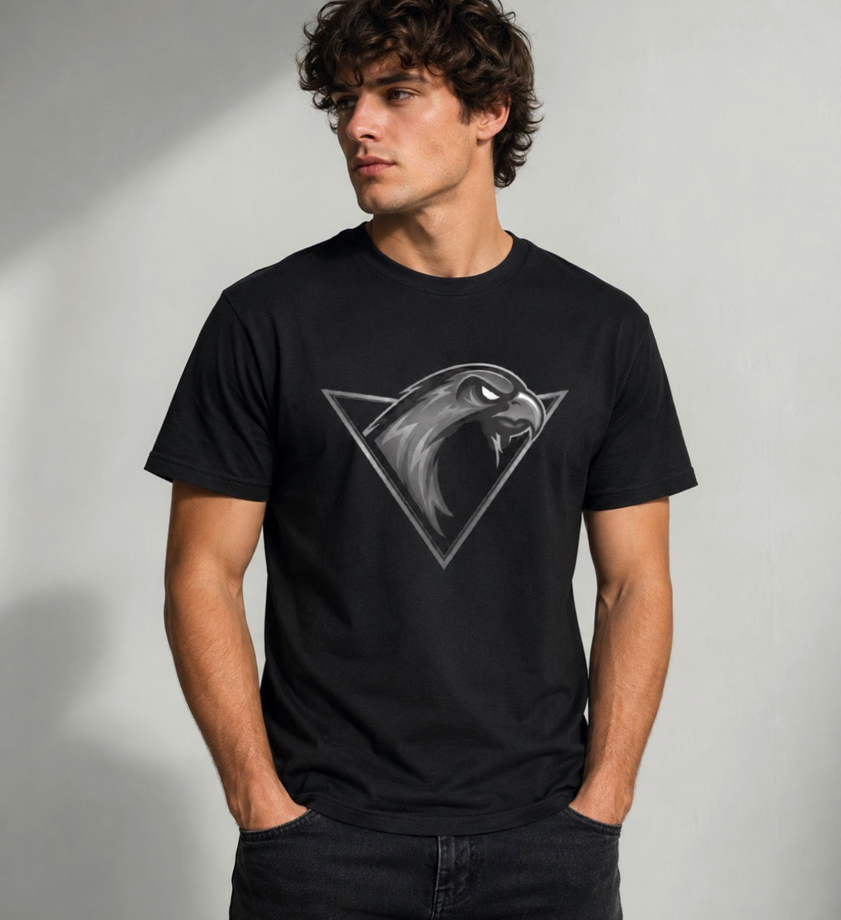 Icehawks Smoke Logo Tee Shirt