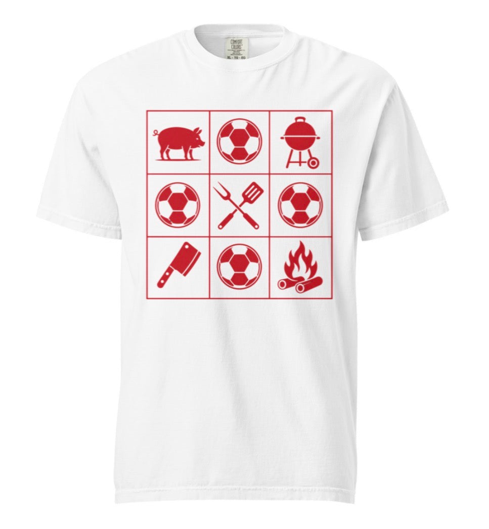 KC Soccer BBQ Grid Tee Shirt