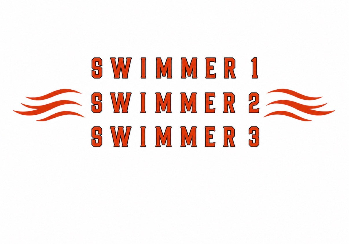 Mustangs Swim Customizable Logo Polo