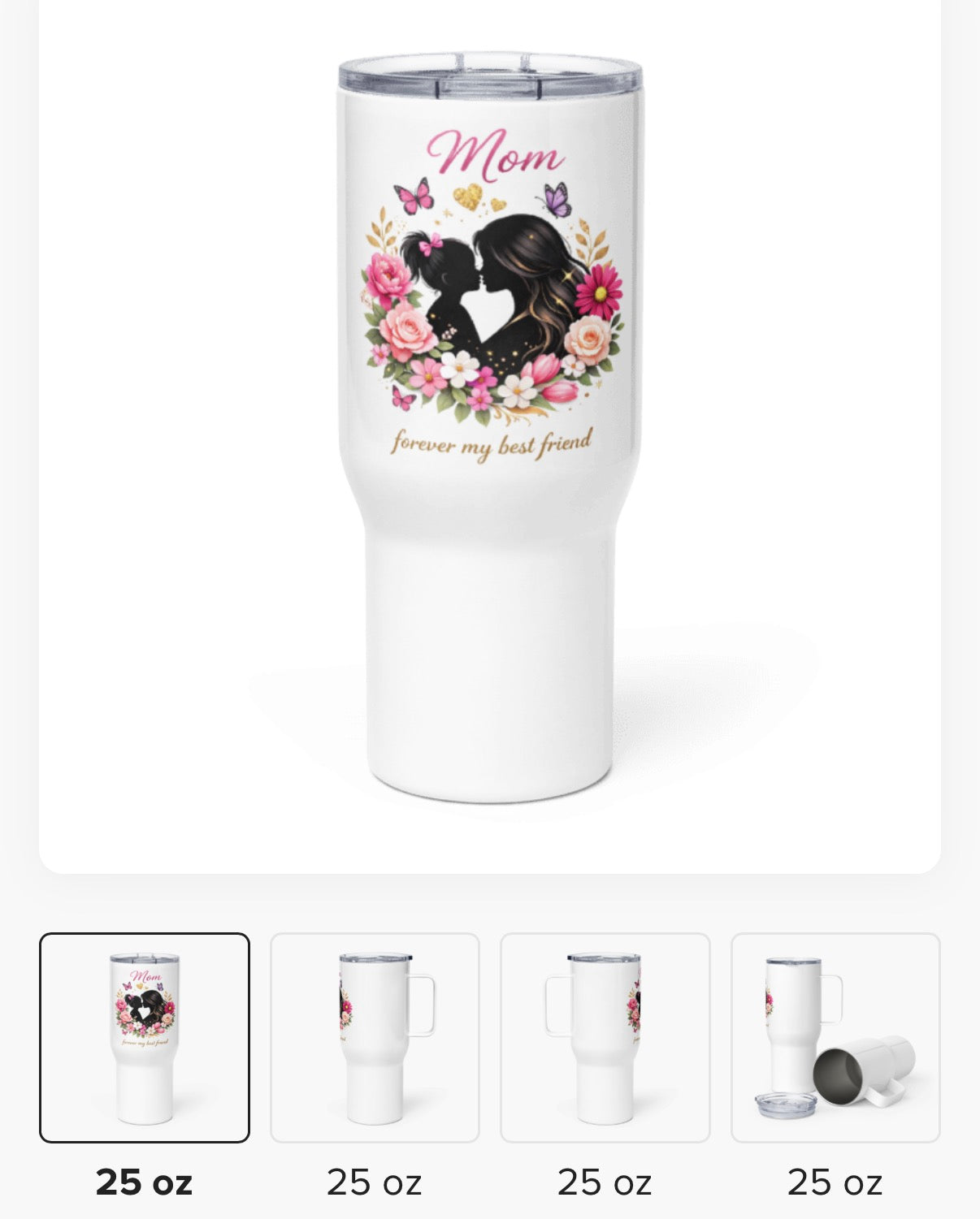 Mom Best Friend Forever Travel Mug