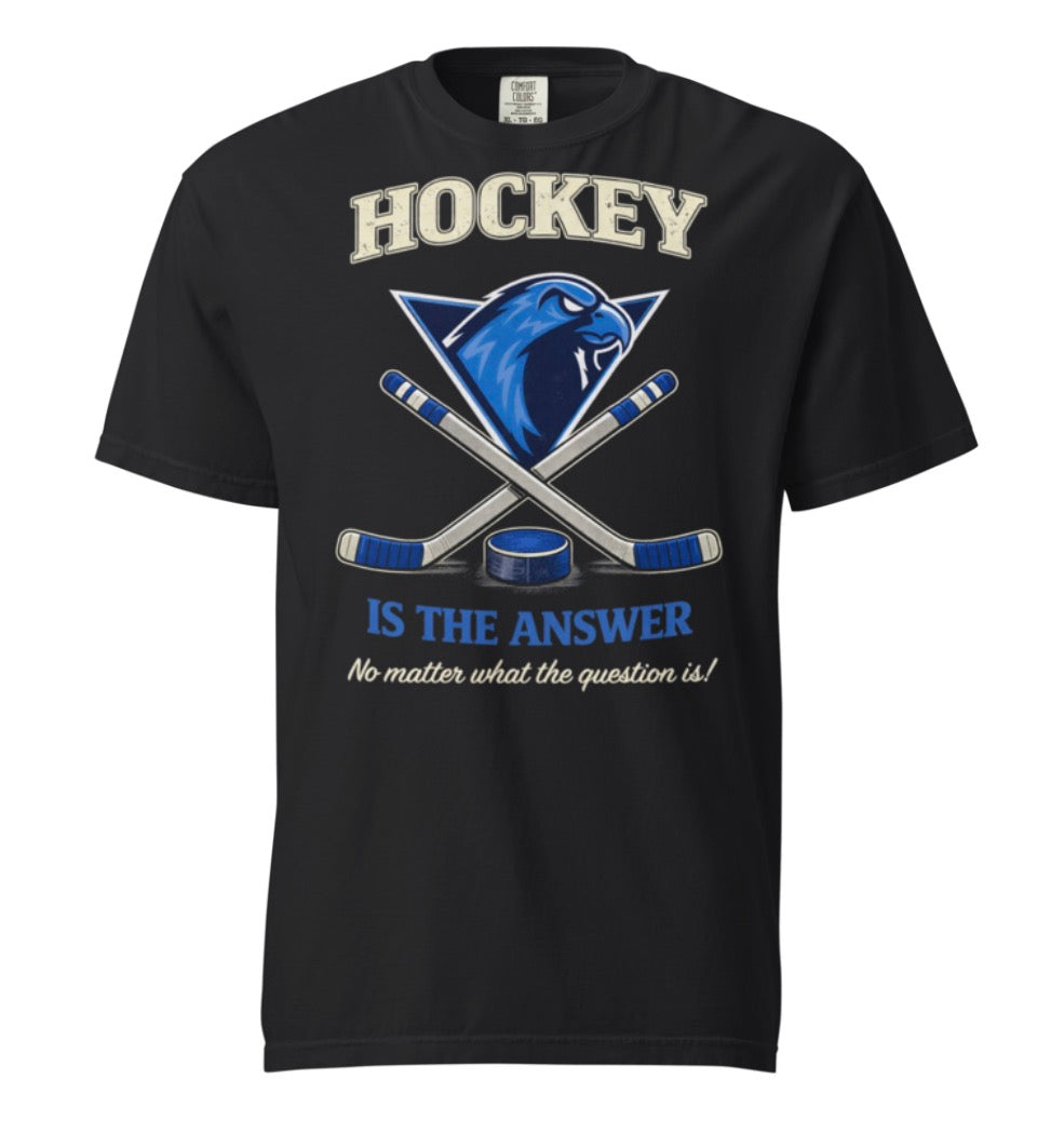 Icehawks Hockey Is The Answer Tee Shirt