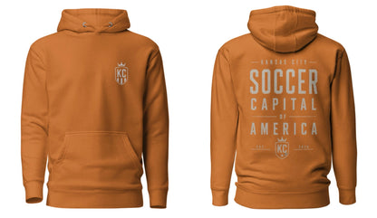 Soccer Capital Monochrome Back Graphic Hoodie
