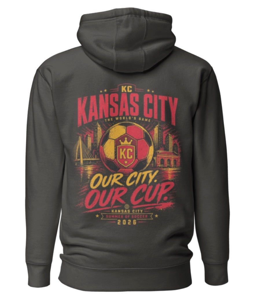 Our City Our Cup Design Back Graphic Hoodie
