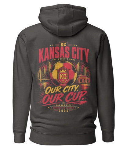 Our City Our Cup Design Back Graphic Hoodie