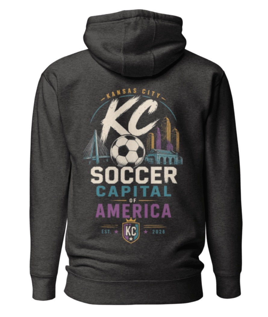 Soccer Capital of America Back Graphic Hoodie