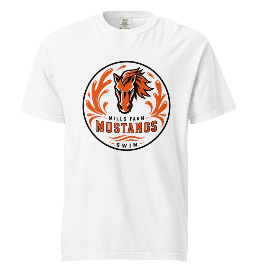Mustangs Orange Liquid Tee Shirt