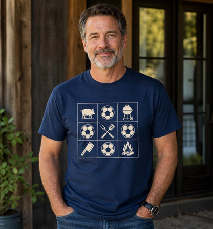 KC Soccer BBQ Grid Tee Shirt