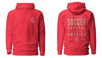 Soccer Capital Monochrome Back Graphic Hoodie