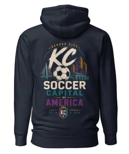 Soccer Capital of America Back Graphic Hoodie