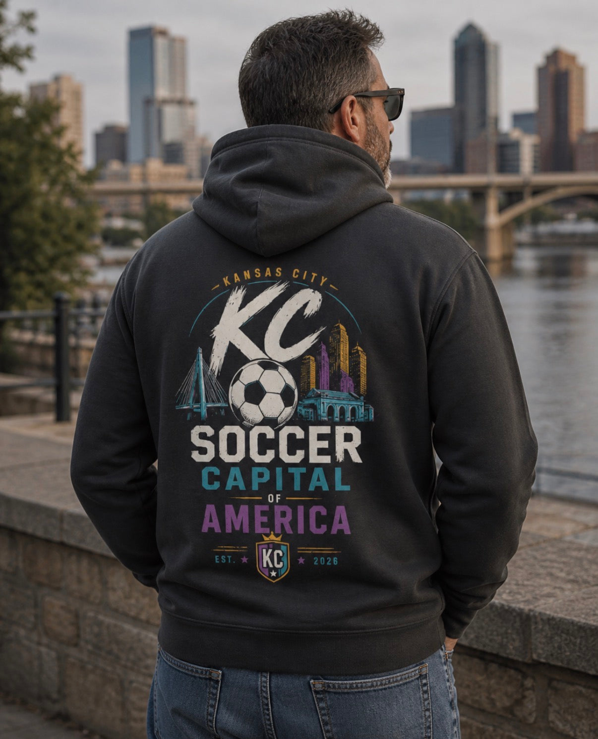 Soccer Capital of America Back Graphic Hoodie