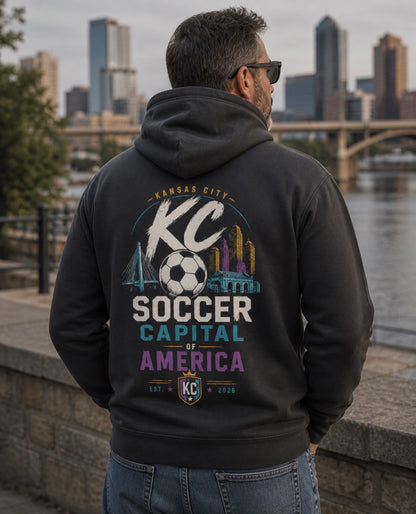Soccer Capital of America Back Graphic Hoodie