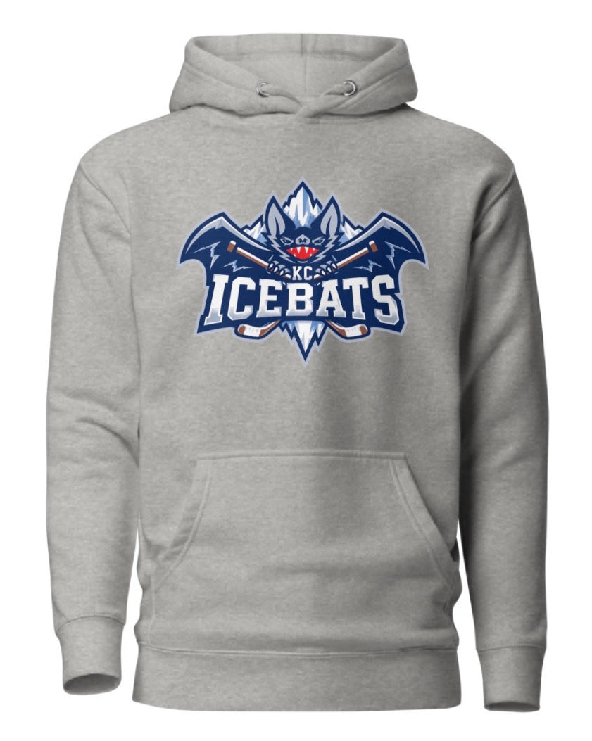 Icebats KC Hockey Design Logo Hoodie