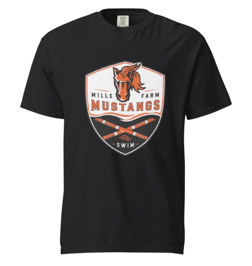 Mustangs Swim Rope Crest Tee Shirt