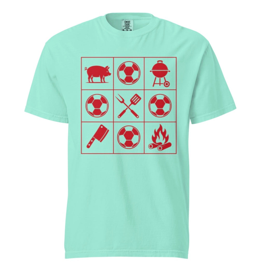 KC Soccer BBQ Grid Tee Shirt