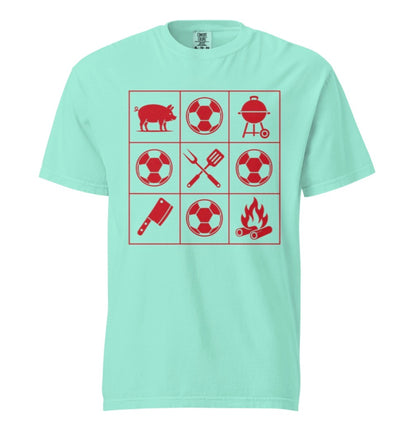 KC Soccer BBQ Grid Tee Shirt