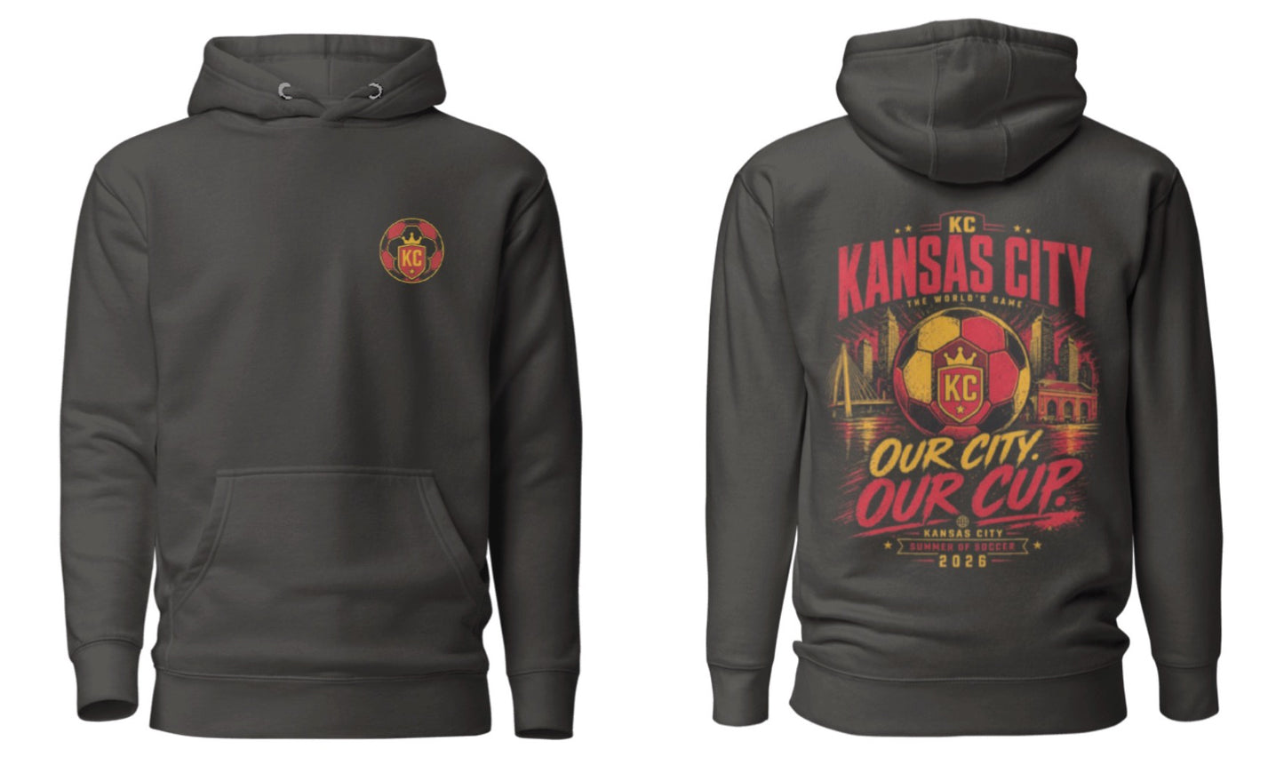 Our City Our Cup Design Back Graphic Hoodie