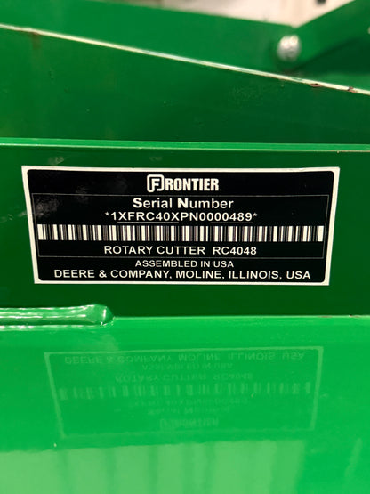 New Frontier RC4048 48” Rotary Cutter