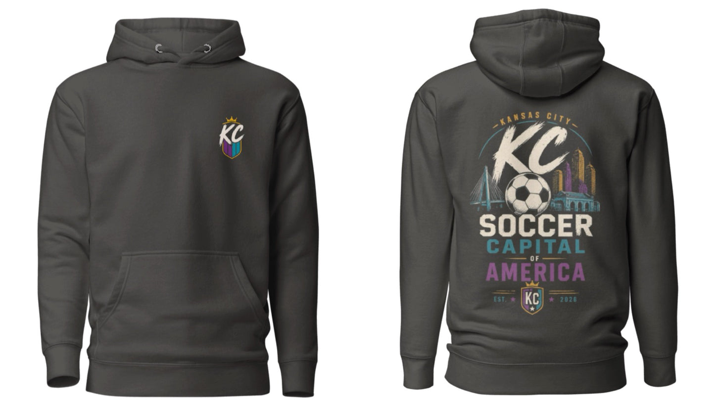 Soccer Capital of America Back Graphic Hoodie