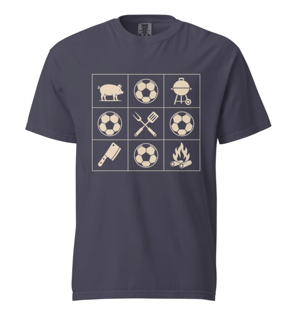 KC Soccer BBQ Grid Tee Shirt