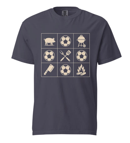KC Soccer BBQ Grid Tee Shirt