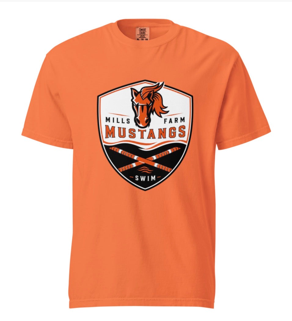 Mustangs Swim Rope Crest Tee Shirt