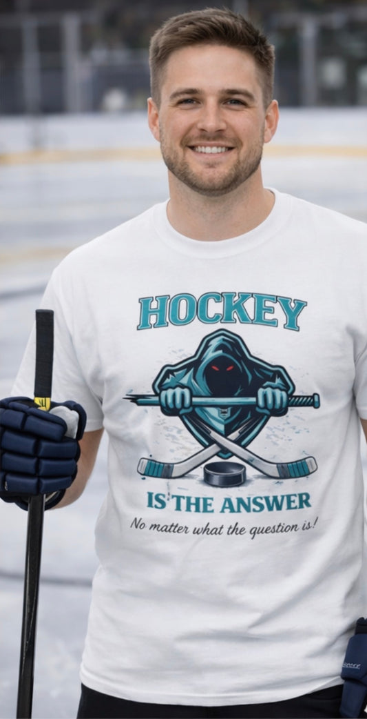 Cross Checkers Hockey Is The Answer Tee Shirt
