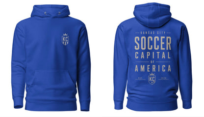 Soccer Capital Monochrome Back Graphic Hoodie