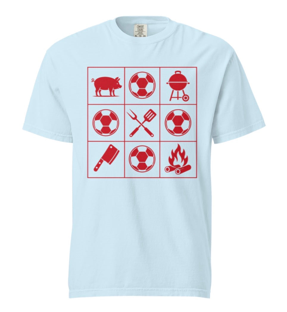 KC Soccer BBQ Grid Tee Shirt