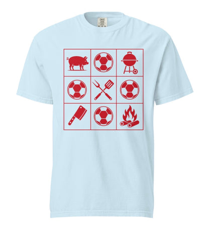 KC Soccer BBQ Grid Tee Shirt