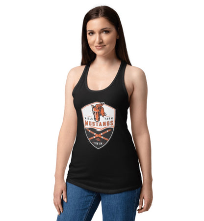 Mustangs Swim Rope Crest Tank Top