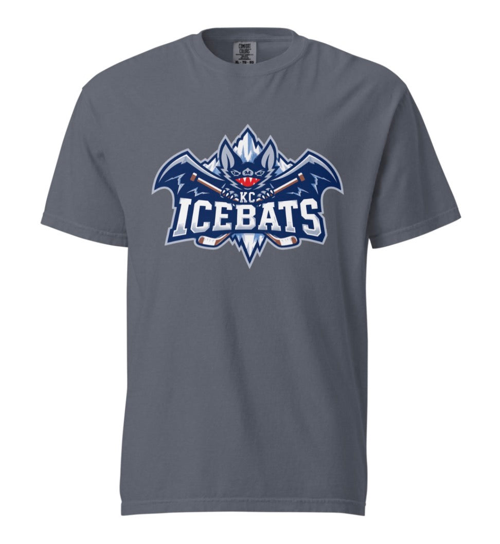 Icebats KC Hockey Design Logo Tee Shirt