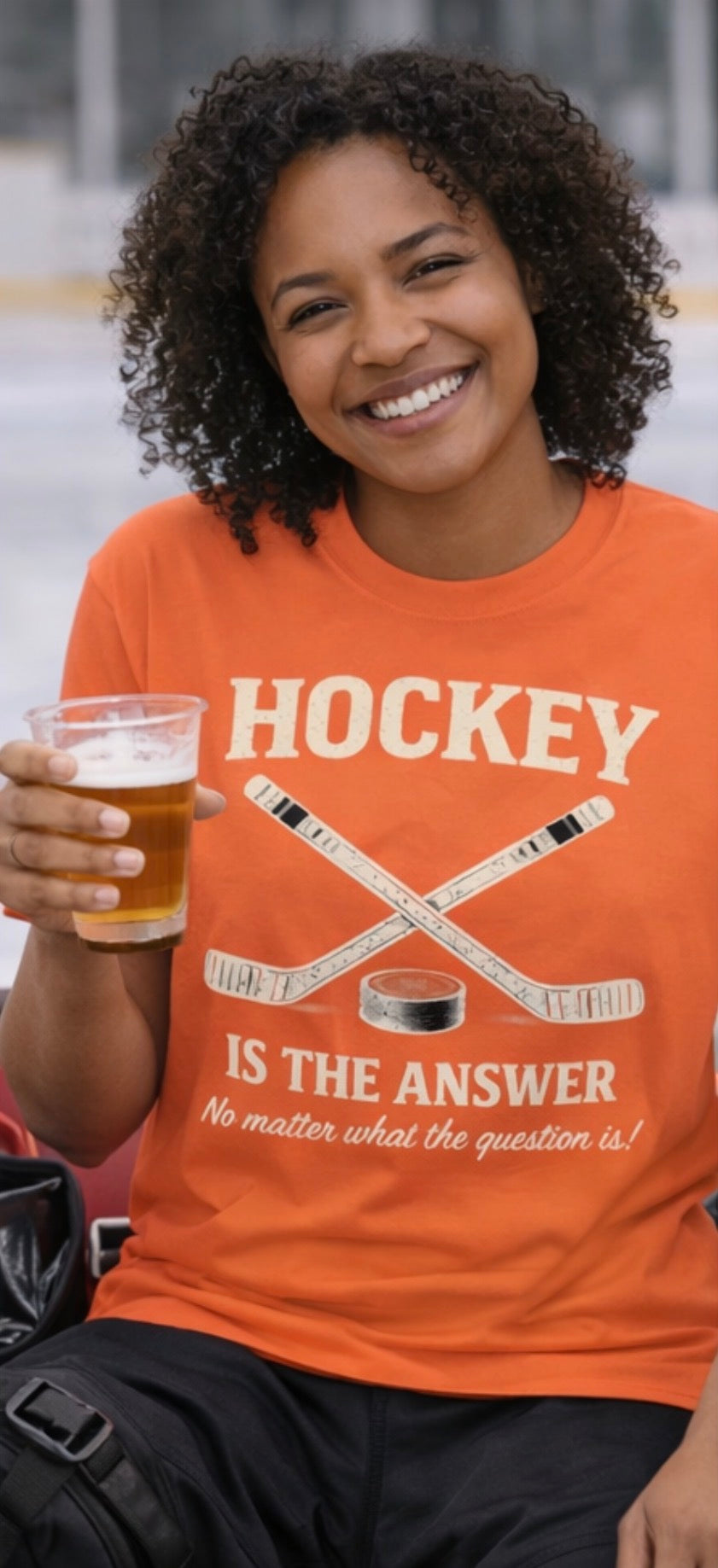 Hockey Is The Answer Vintage Tee Shirt