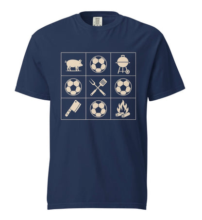KC Soccer BBQ Grid Tee Shirt