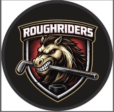 Roughriders Logo Puck