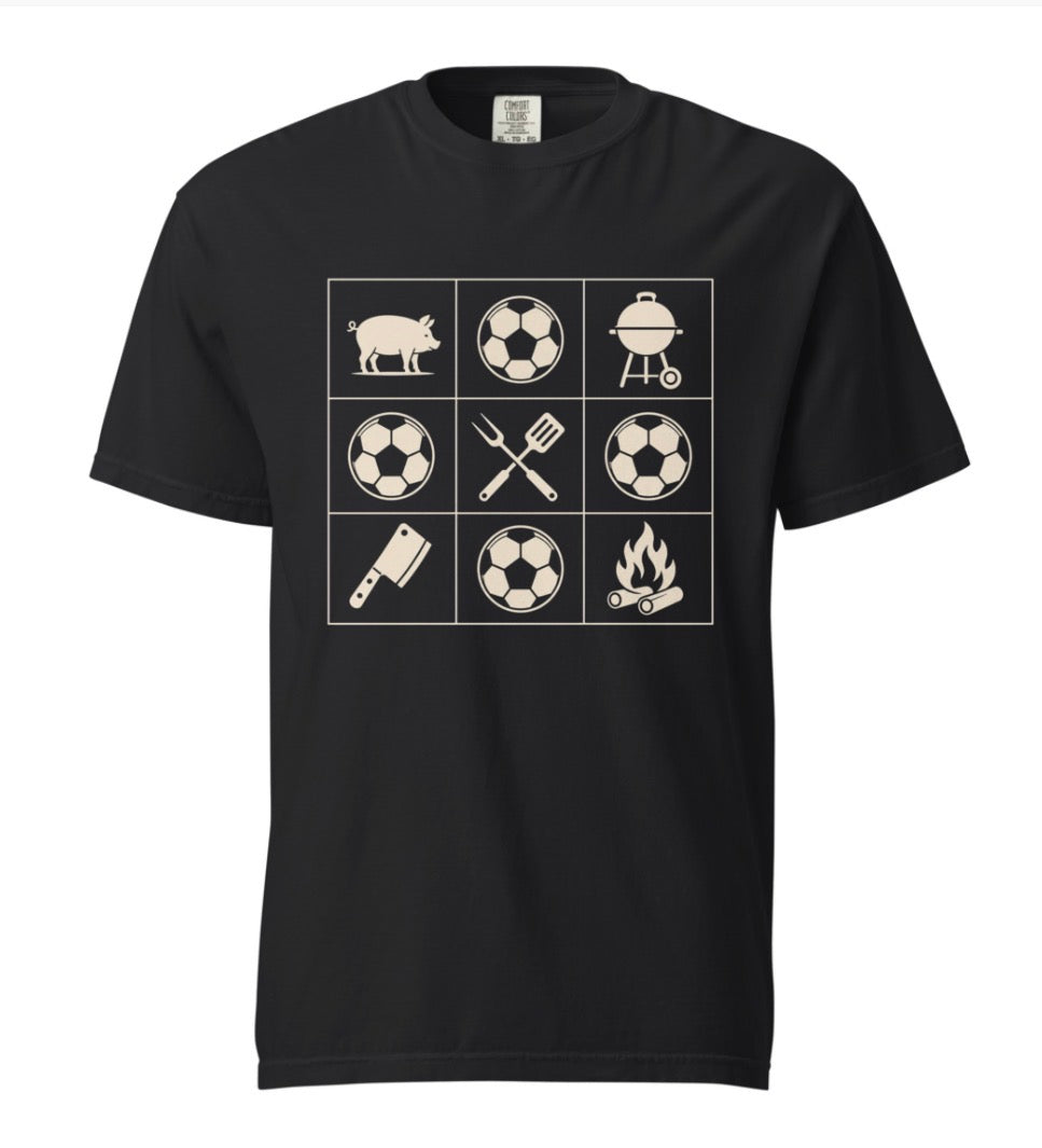 KC Soccer BBQ Grid Tee Shirt