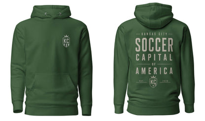 Soccer Capital Monochrome Back Graphic Hoodie