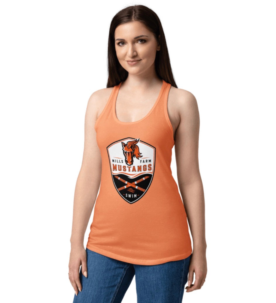Mustangs Swim Rope Crest Tank Top