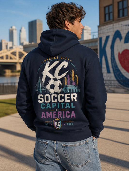 Soccer Capital of America Back Graphic Hoodie