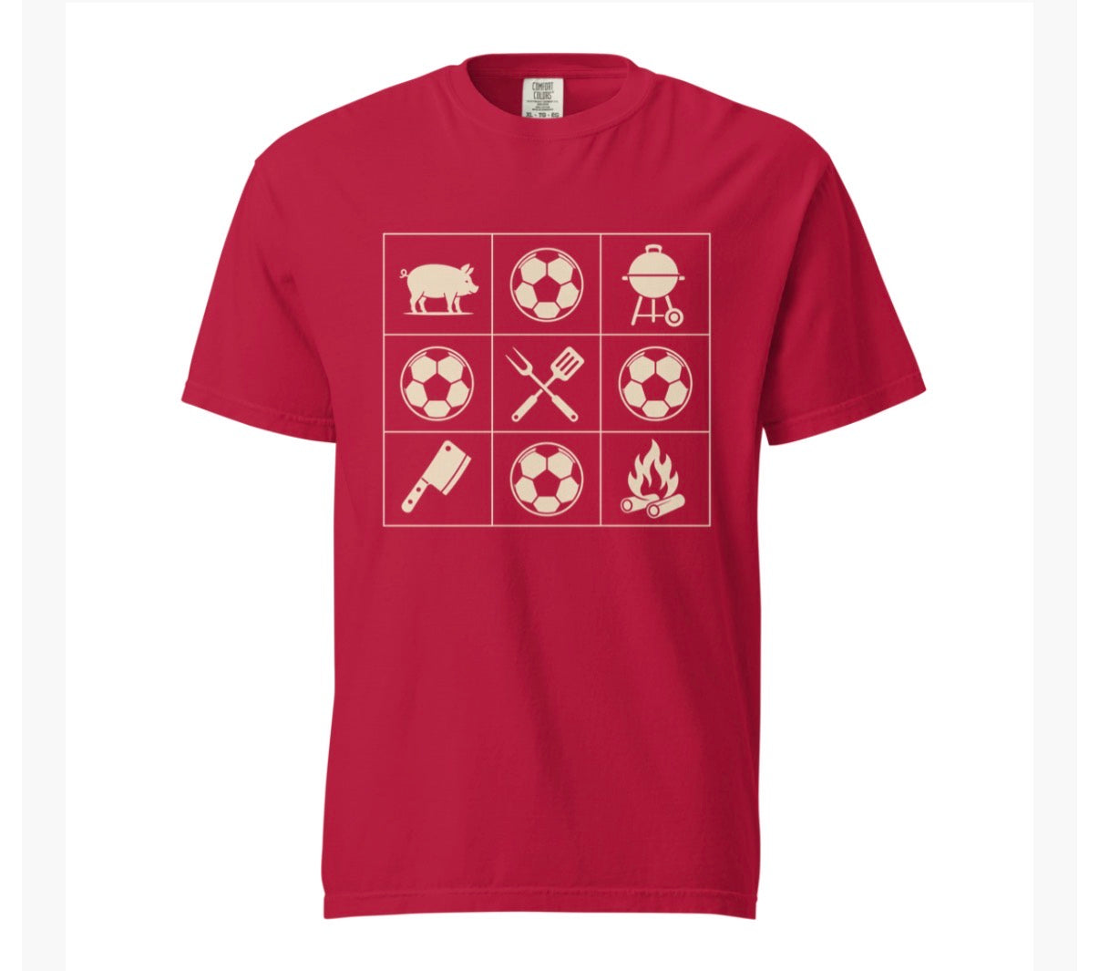 KC Soccer BBQ Grid Tee Shirt