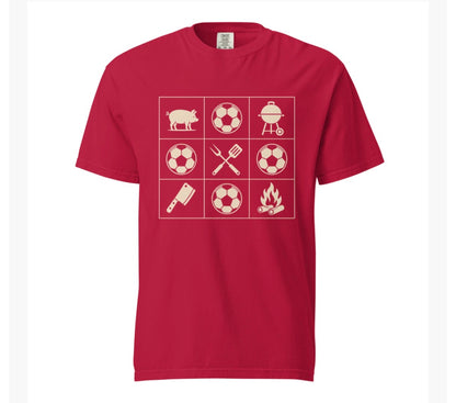 KC Soccer BBQ Grid Tee Shirt