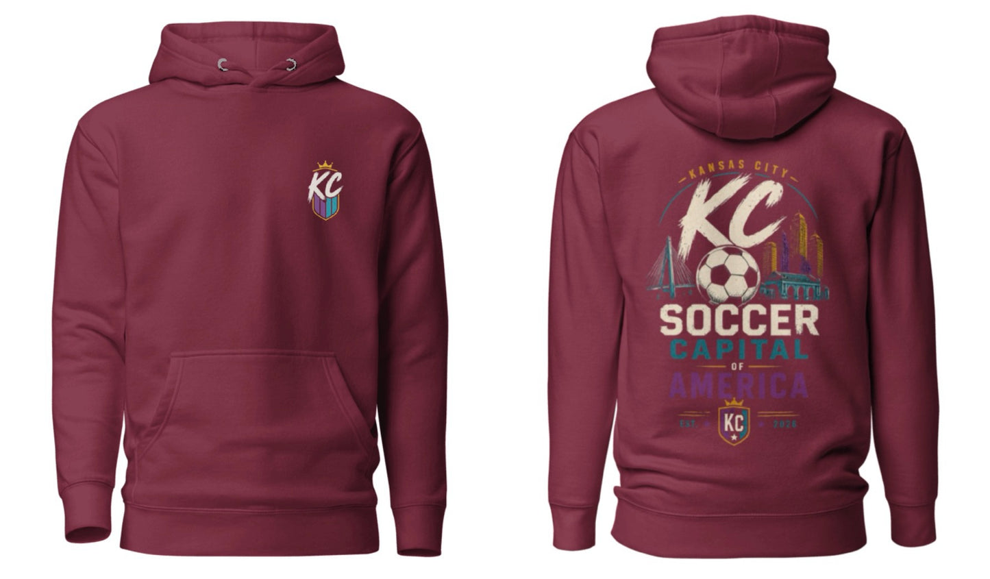 Soccer Capital of America Back Graphic Hoodie