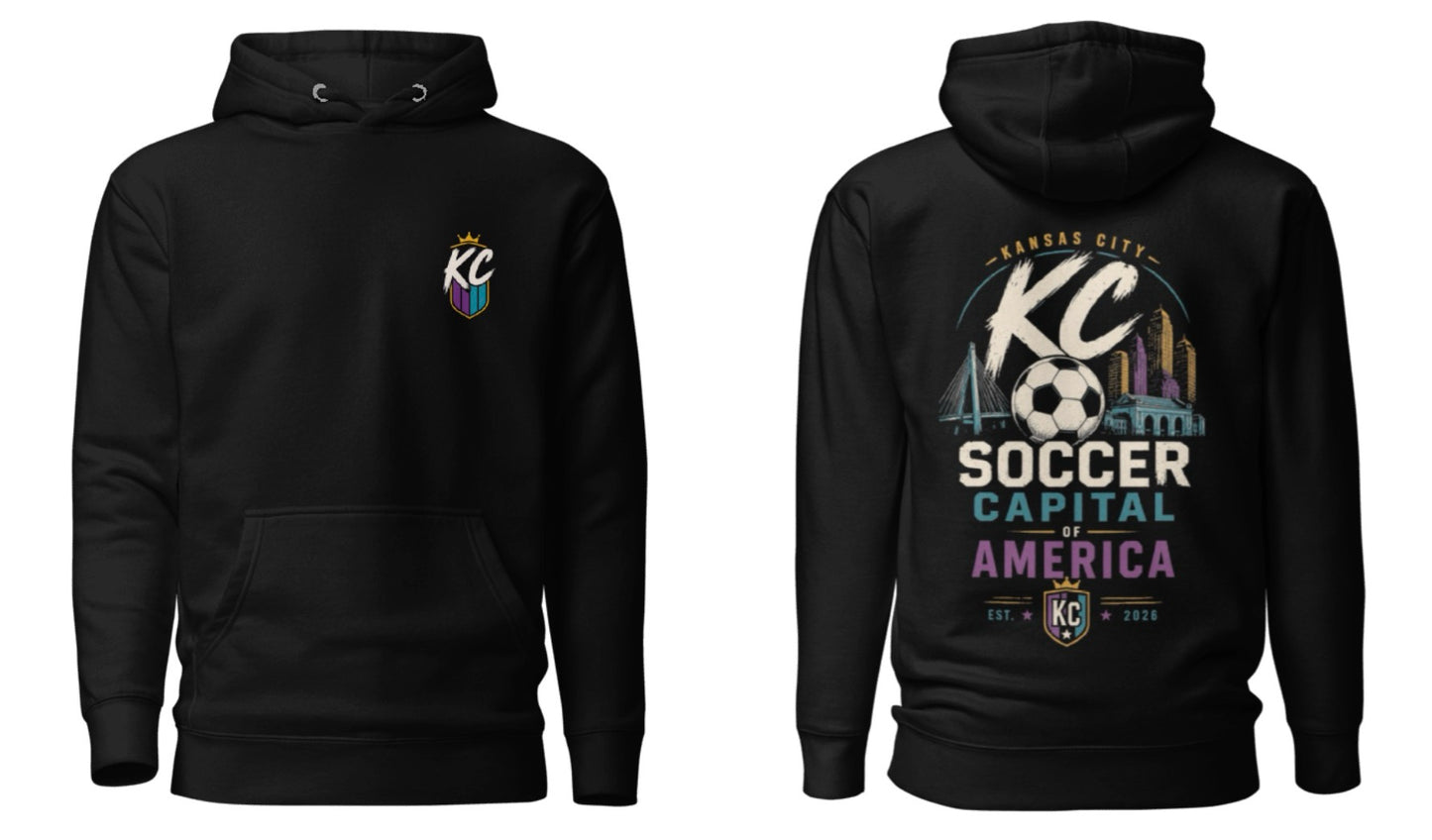 Soccer Capital of America Back Graphic Hoodie