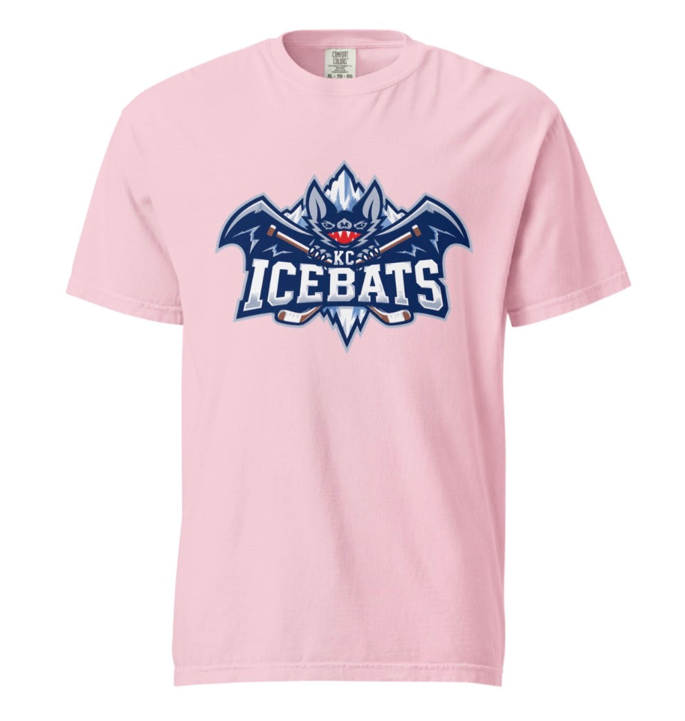 Icebats KC Hockey Design Logo Tee Shirt