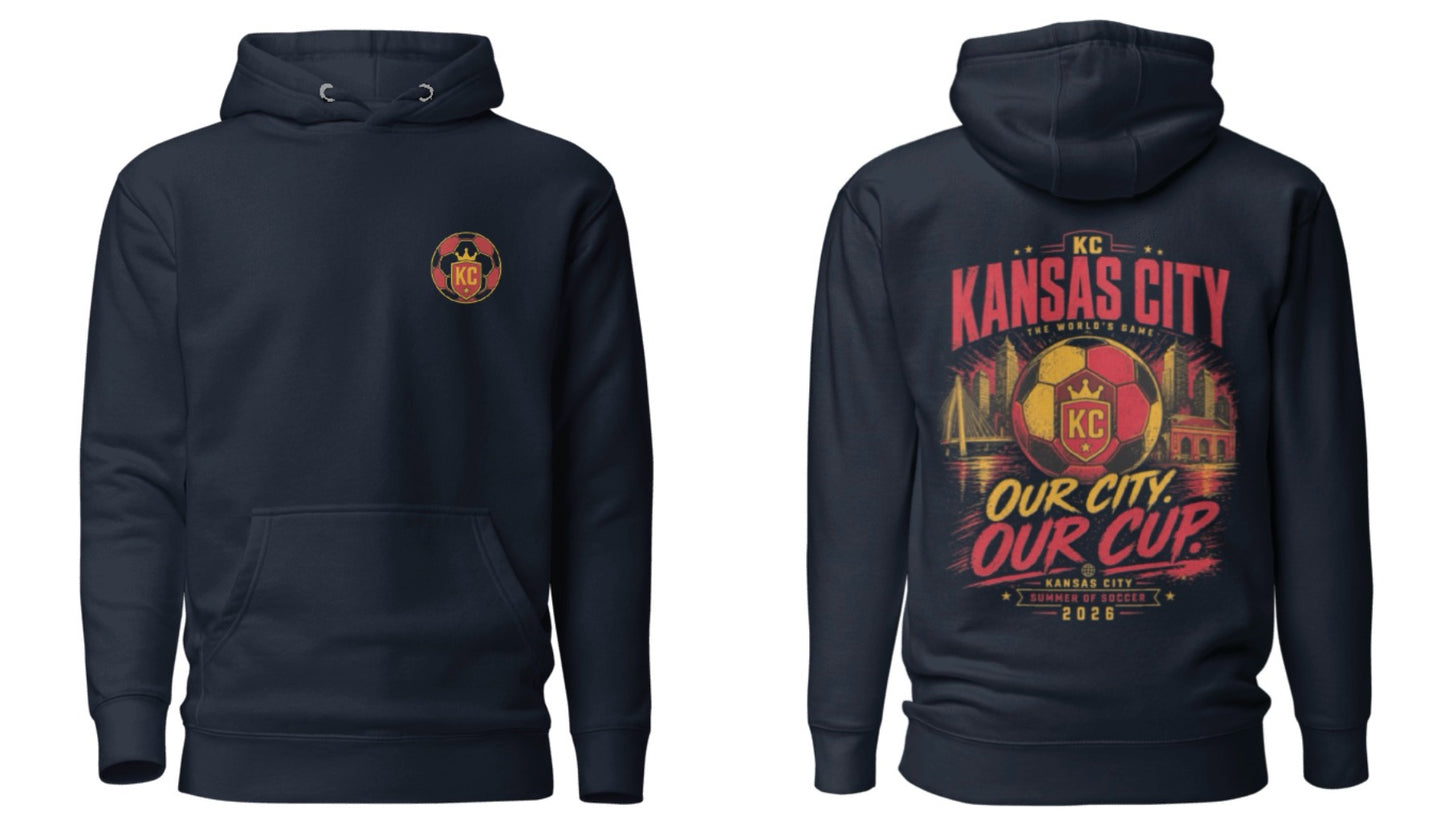 Our City Our Cup Design Back Graphic Hoodie