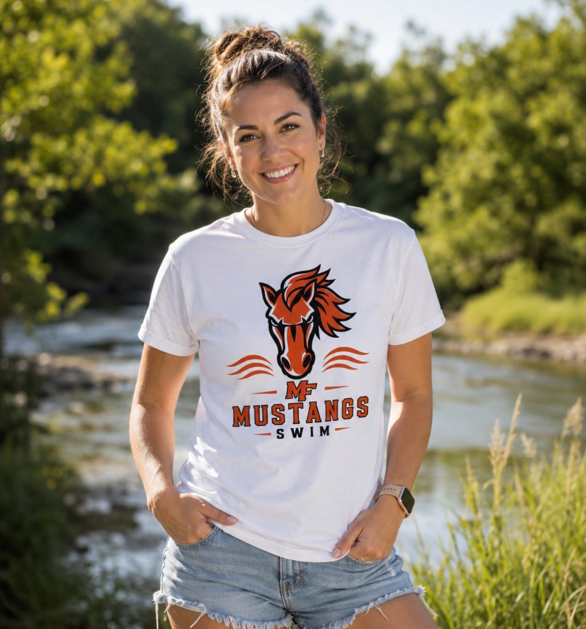 Mustangs MF Swim Tee Shirt