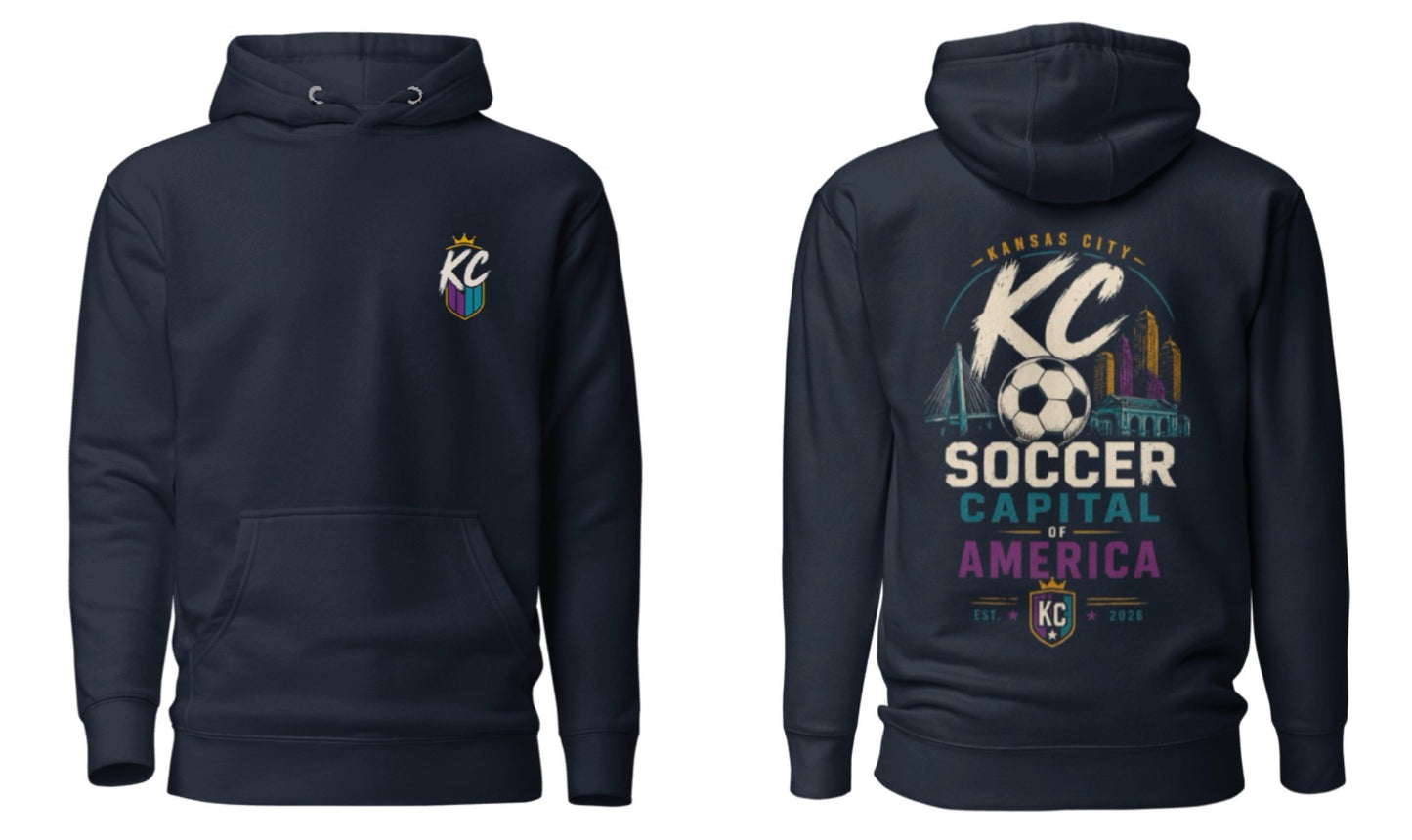 Soccer Capital of America Back Graphic Hoodie