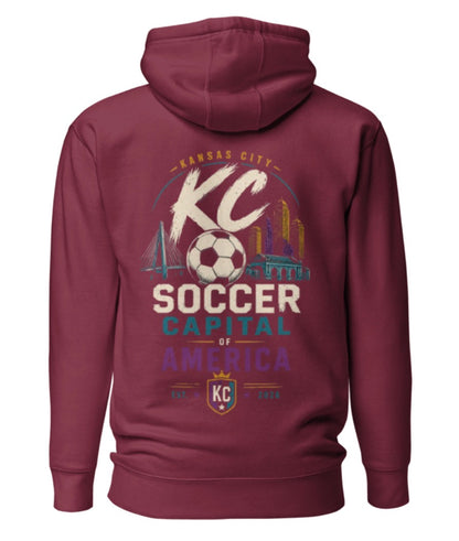 Soccer Capital of America Back Graphic Hoodie