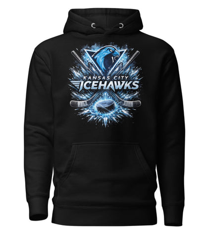 Icehawks Burst Logo Hoodie