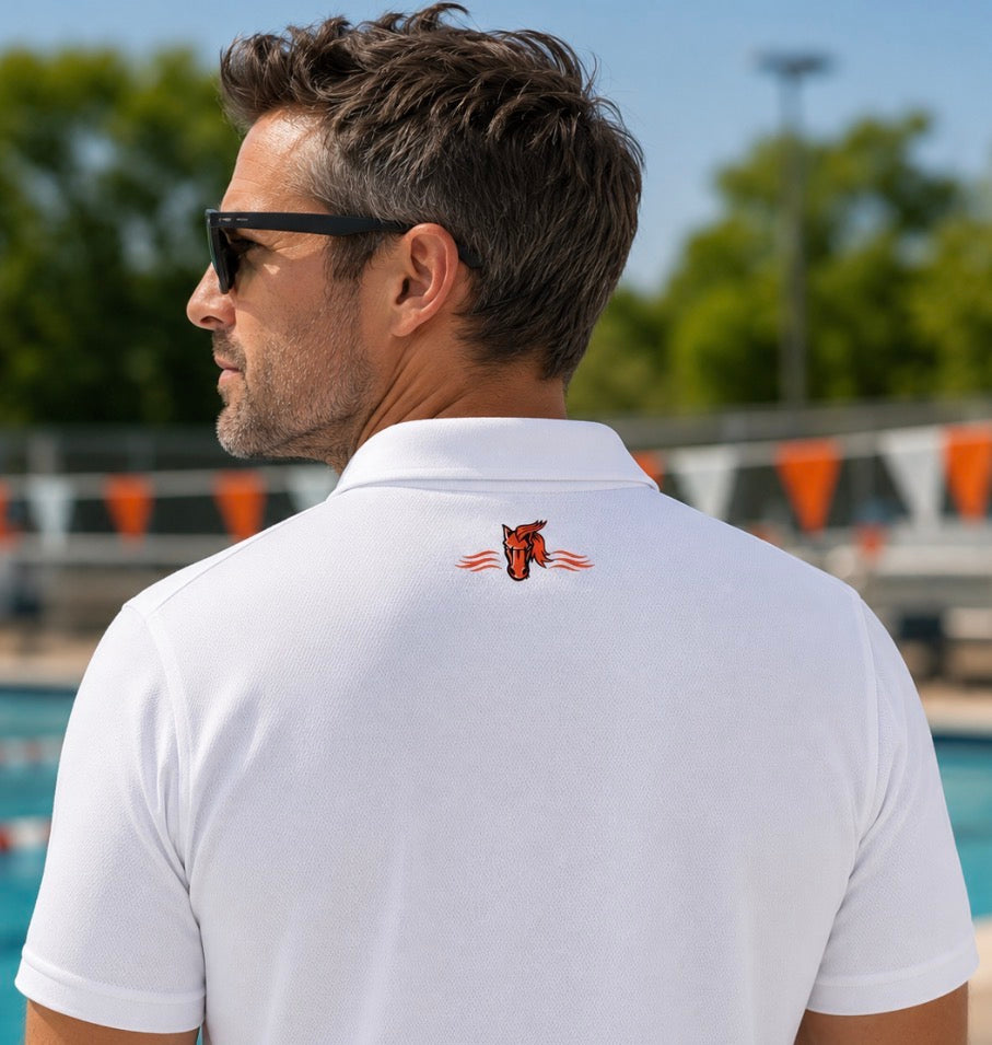 Mustangs Swim Customizable Logo Polo