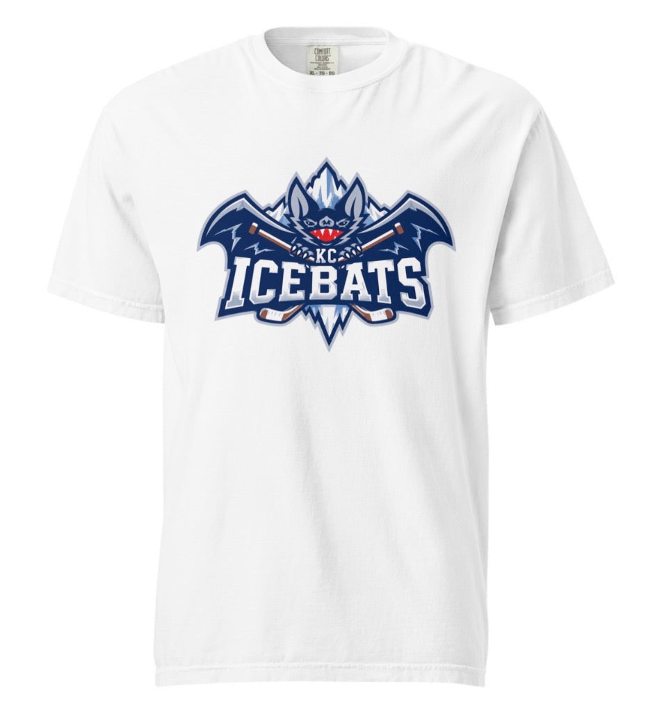 Icebats KC Hockey Design Logo Tee Shirt